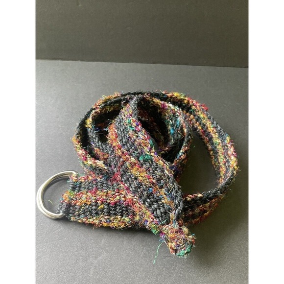 Handmade Accessories - Handcrafted Woven Hemp Silk Braided Adjustable Hippie Unisex One Size Belt